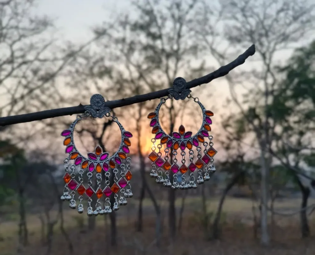 voylla Bagh E fiza metal embellishment Earrings